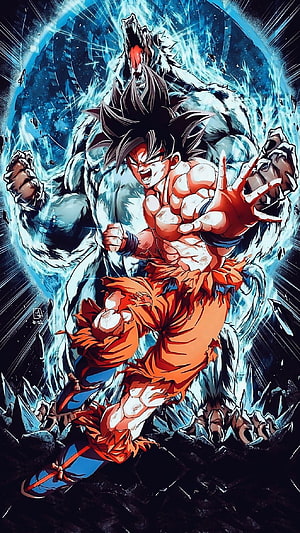 Goku Ultra Instinct Dragon Ball Z Anime Character Artwork HD phone wallpaper