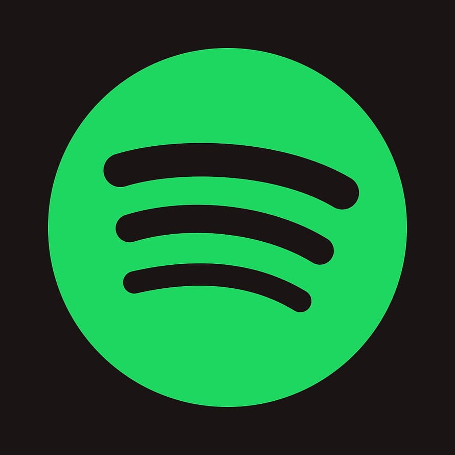 Spotify Green Circle Logo with Three Curved Sound Waves on Black Background HD phone wallpaper
