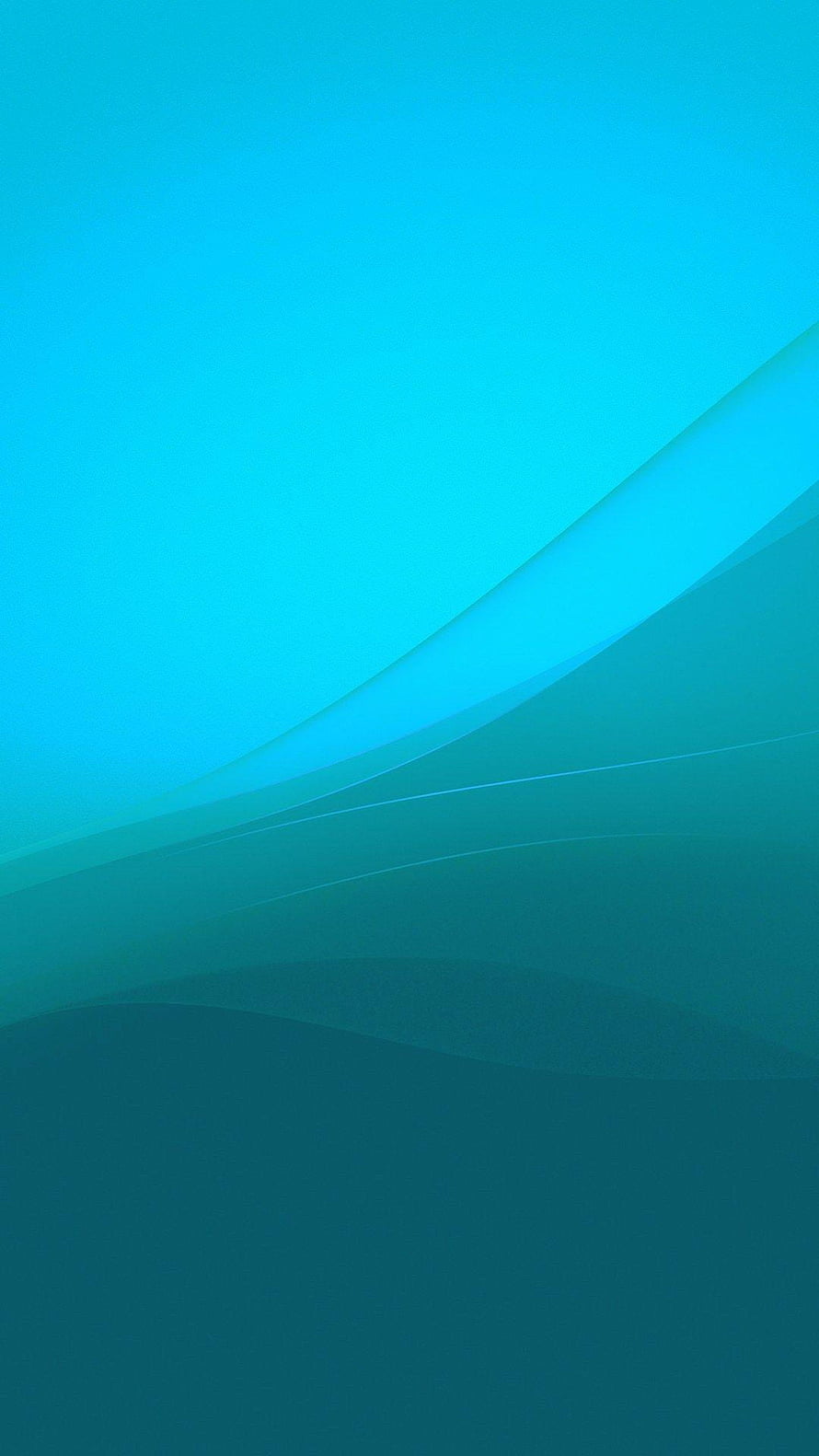 Abstract Teal and Cyan Gradient with Flowing Curved Lines and Minimalist Design HD phone wallpaper
