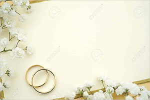 Elegant Gold Wedding Rings With White Baby's Breath Flowers On Cream Background HD wallpaper