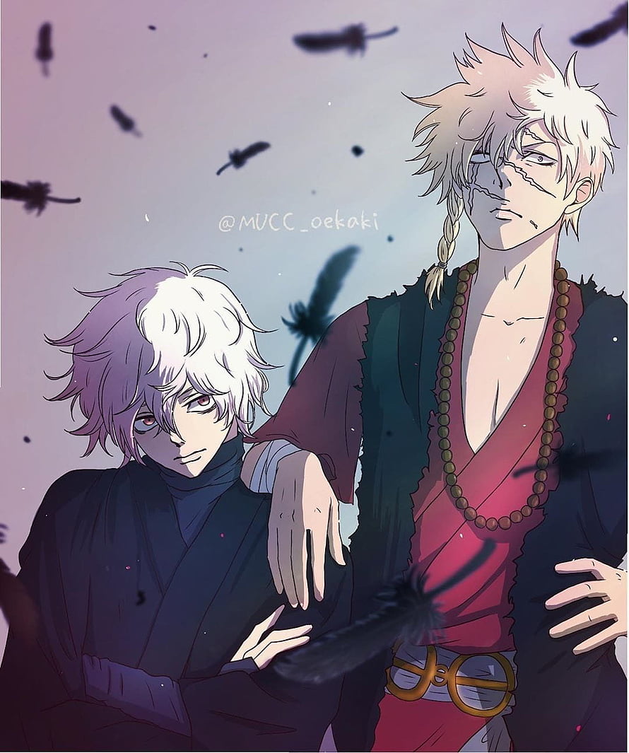 Gabimaru and Yuzuriha from Hell's Paradise Jigokuraku Anime Illustration HD phone wallpaper