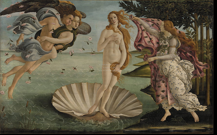 Sandro Botticelli's The Birth of Venus Renaissance Masterpiece HD wallpaper