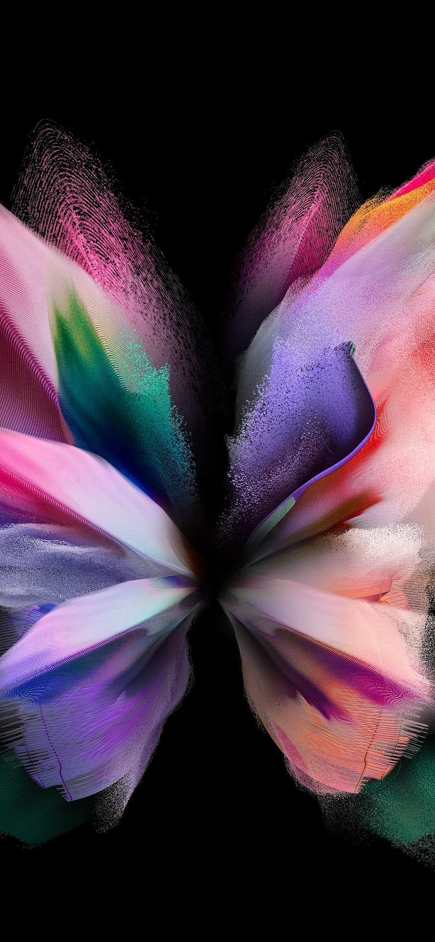 Samsung Galaxy Z Fold 3 Abstract Butterfly Wallpaper HD phone wallpaper
