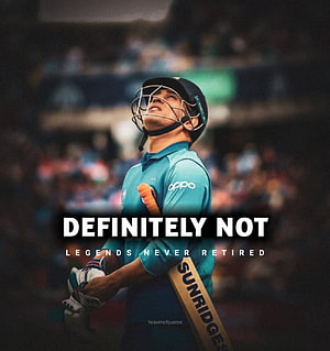 MS Dhoni in Chennai Super Kings Jersey Holding Cricket Bat at Stadium HD phone wallpaper