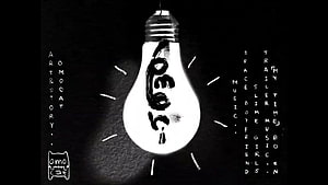 Omori Art and Story Book Cover Featuring Glowing Lightbulb and Handwritten Text HD wallpaper