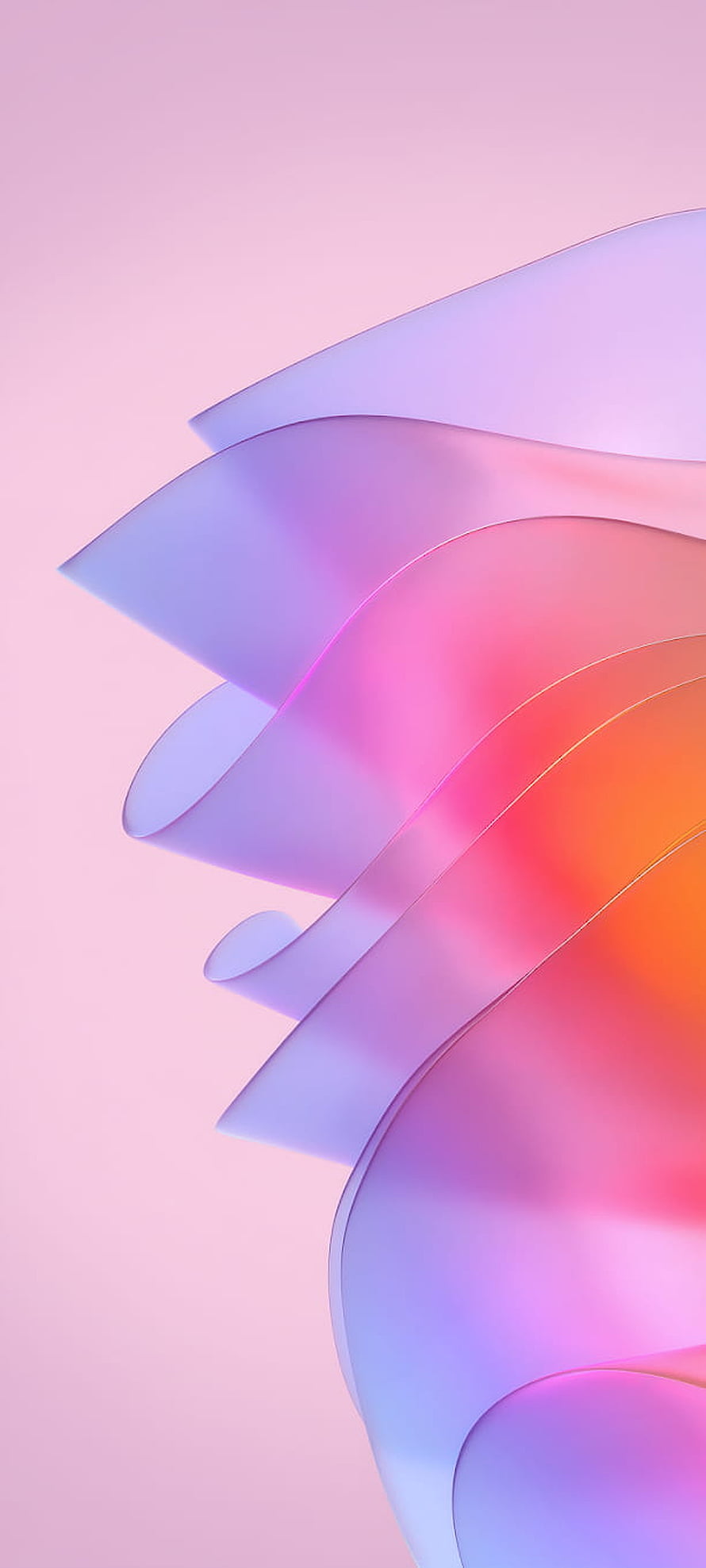 Oppo Reno 7 Pro Abstract Gradient Wallpaper with Soft Pastel 3D Shapes HD phone wallpaper