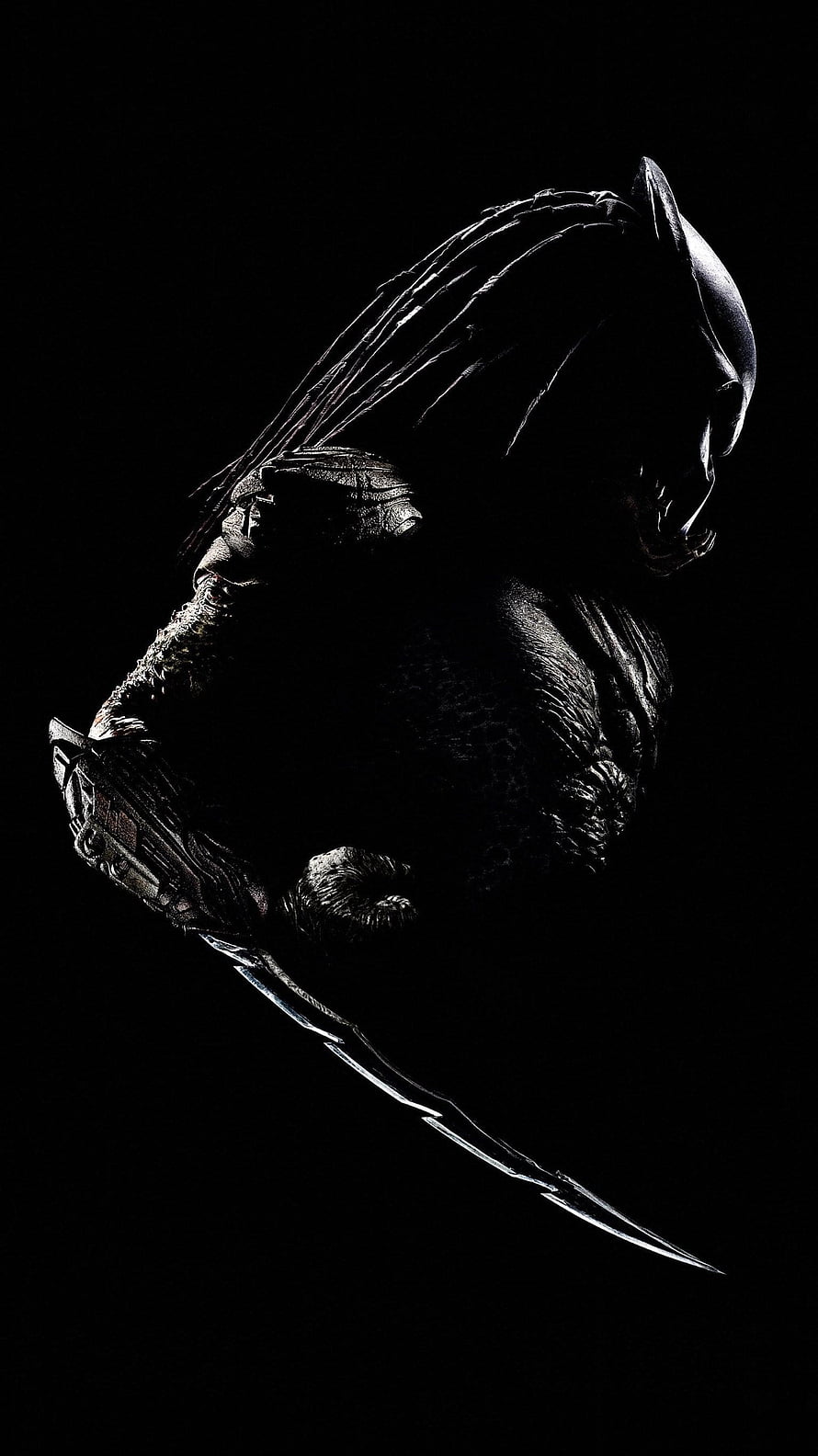 Predator Alien Warrior with Claws in Dark Cinematic Style HD phone wallpaper