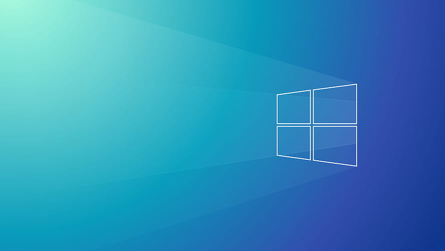Windows 11 Default Desktop Background with Minimalist Window Logo on Blue Gradient HD wallpaper