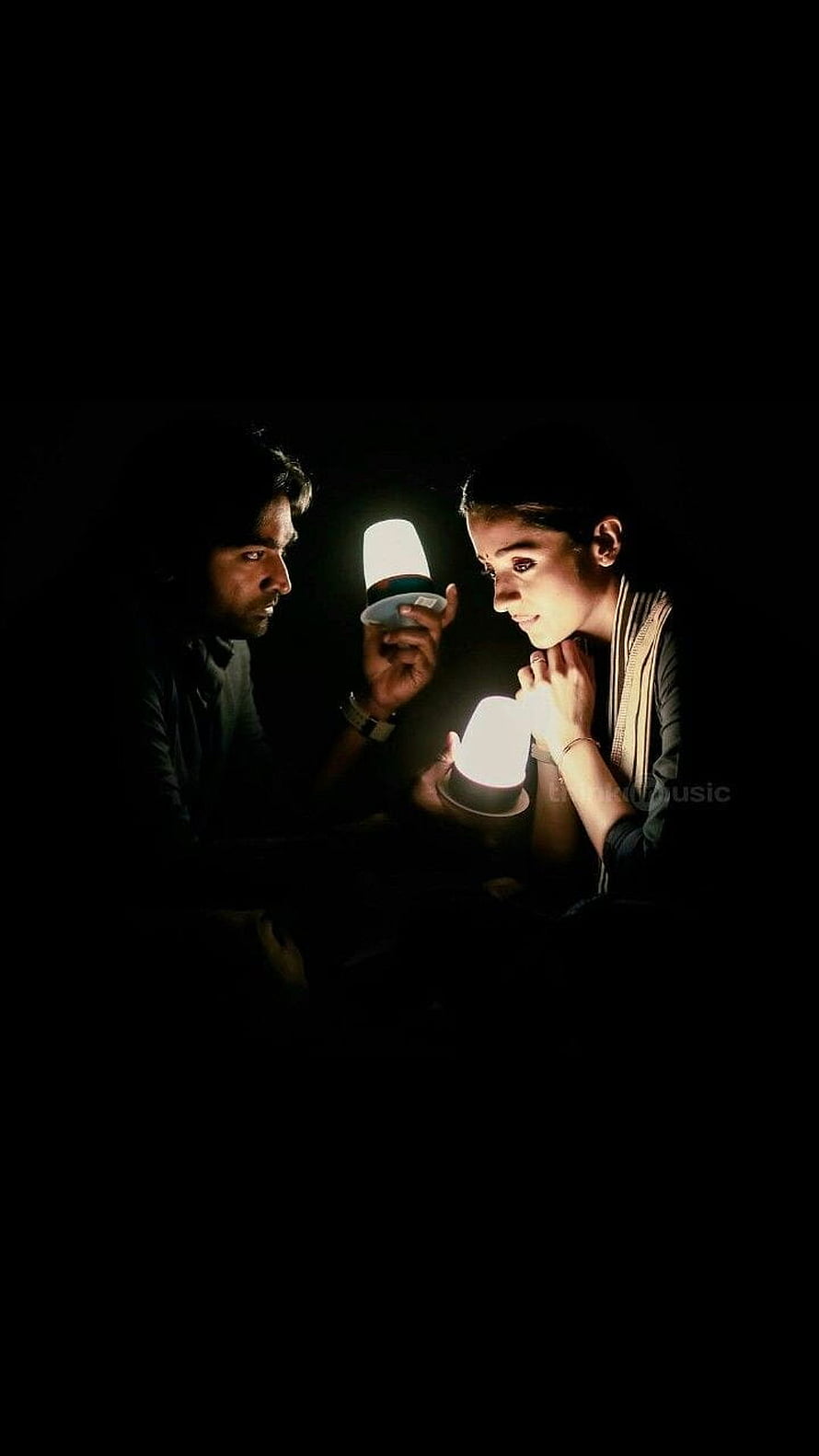 Vijay and Actress in Intimate Candlelit Scene from Tamil Film 96 HD phone wallpaper