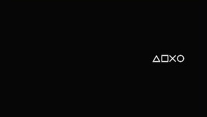 PlayStation Minimalist Logo Wallpaper with Geometric Shapes on Black Background HD wallpaper