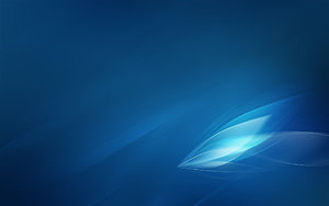 Deep Blue Abstract Light Streaks and Geometric Lens Flare Design HD wallpaper