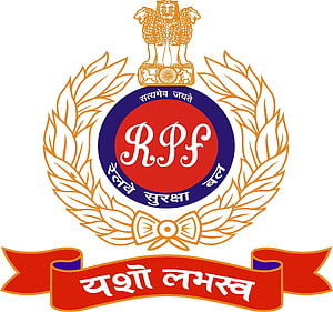 Railway Protection Force Emblem With Ashoka Lion Capital And Hindi Motto HD wallpaper