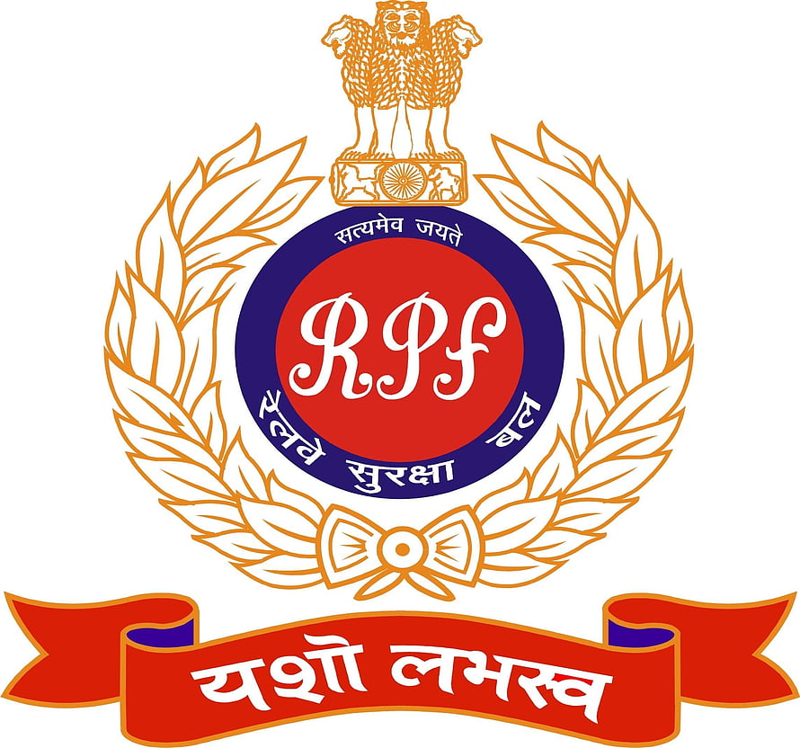Railway Protection Force Emblem With Ashoka Lion Capital And Hindi Motto HD wallpaper