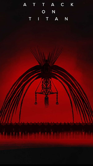 Attack on Titan The Rumbling Founding Titan Silhouette Poster HD phone wallpaper