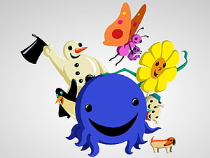 Oswald the Lucky Rabbit Cartoon Characters Group Illustration HD wallpaper