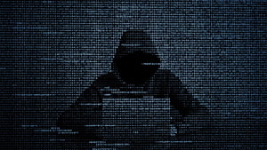 Dark Cybersecurity Theme with Digital Code Matrix and Abstract Data Visualization HD wallpaper