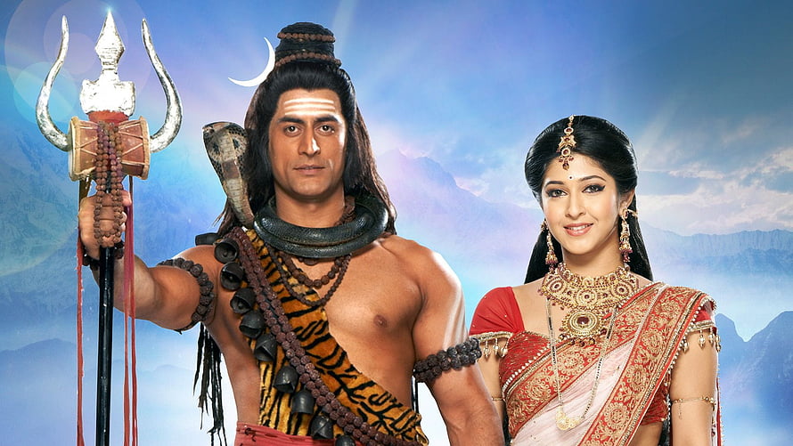 Devon Ke Dev Mahadev Season 15 Shiva And Parvati Divine Portrait HD wallpaper