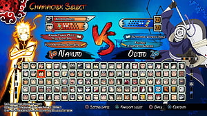 Naruto Shippuden Ultimate Ninja Storm 3 Character Select Screen HD wallpaper