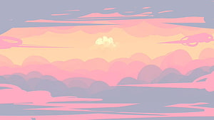 Pastel Pink Cloudscape with Soft Gradient Sky and Minimalist Aesthetic HD wallpaper