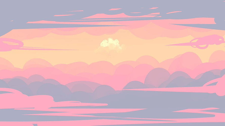 Pastel Pink Cloudscape with Soft Gradient Sky and Minimalist Aesthetic HD wallpaper