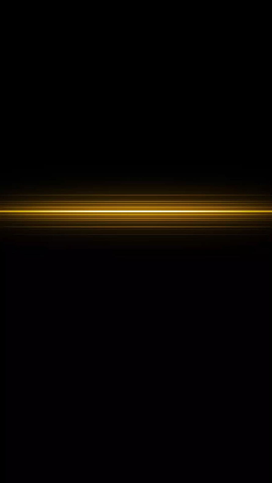 Minimalist Golden Light Streak on Black Background HD phone wallpaper