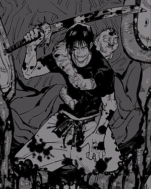 Toji Fushiguro Wielding Katana in Dark Manga Style HD phone wallpaper