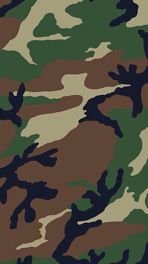 Classic Military Camouflage Pattern with Green Brown and Tan Tones HD phone wallpaper