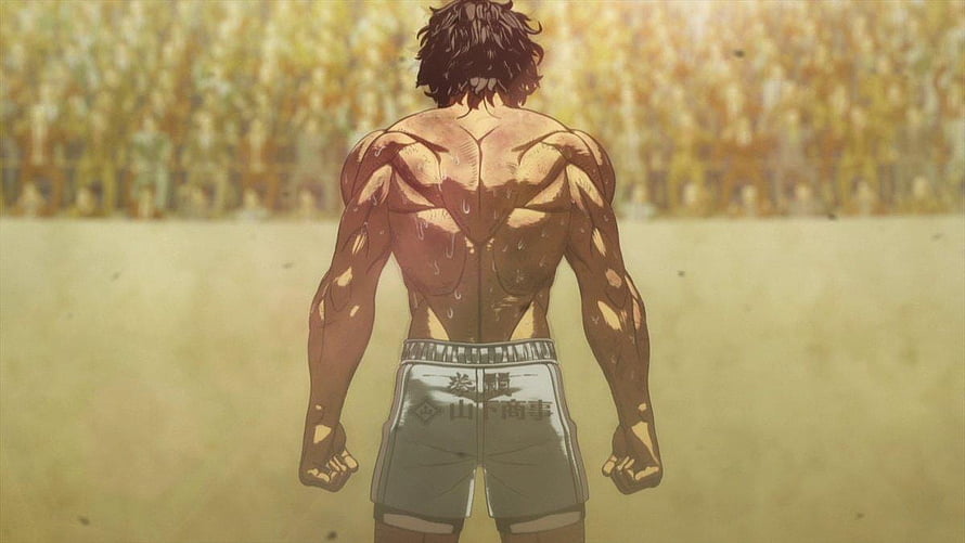 Kengan Ashura Anime Character Back View in Fighting Arena HD wallpaper