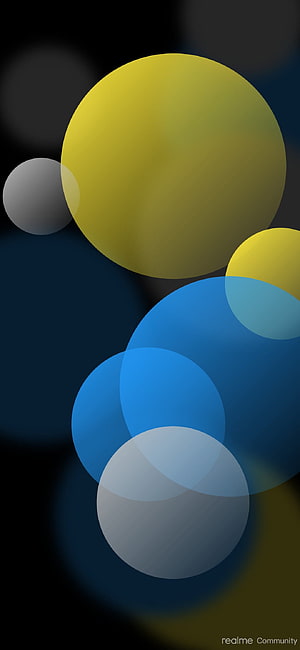 Realme 8 5G Abstract Geometric Wallpaper with Overlapping Circles HD phone wallpaper