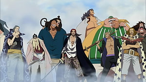 One Piece Shanks Crew and Whitebeard Pirates Anime Character Group HD wallpaper