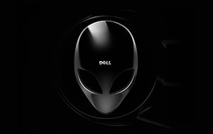 Dell Alienware Gaming Logo on Black Background HD wallpaper