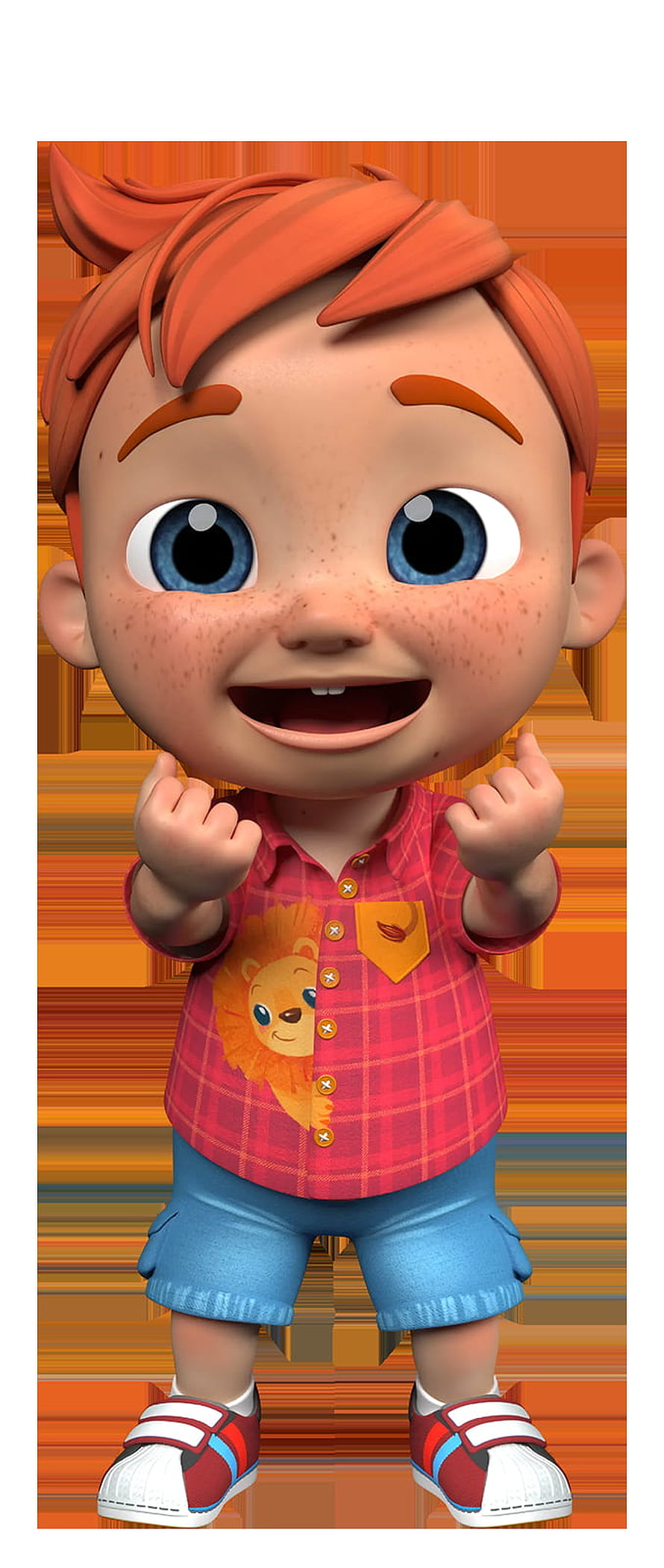 Nico from Cocomelon 3D Animated Character Portrait HD phone wallpaper