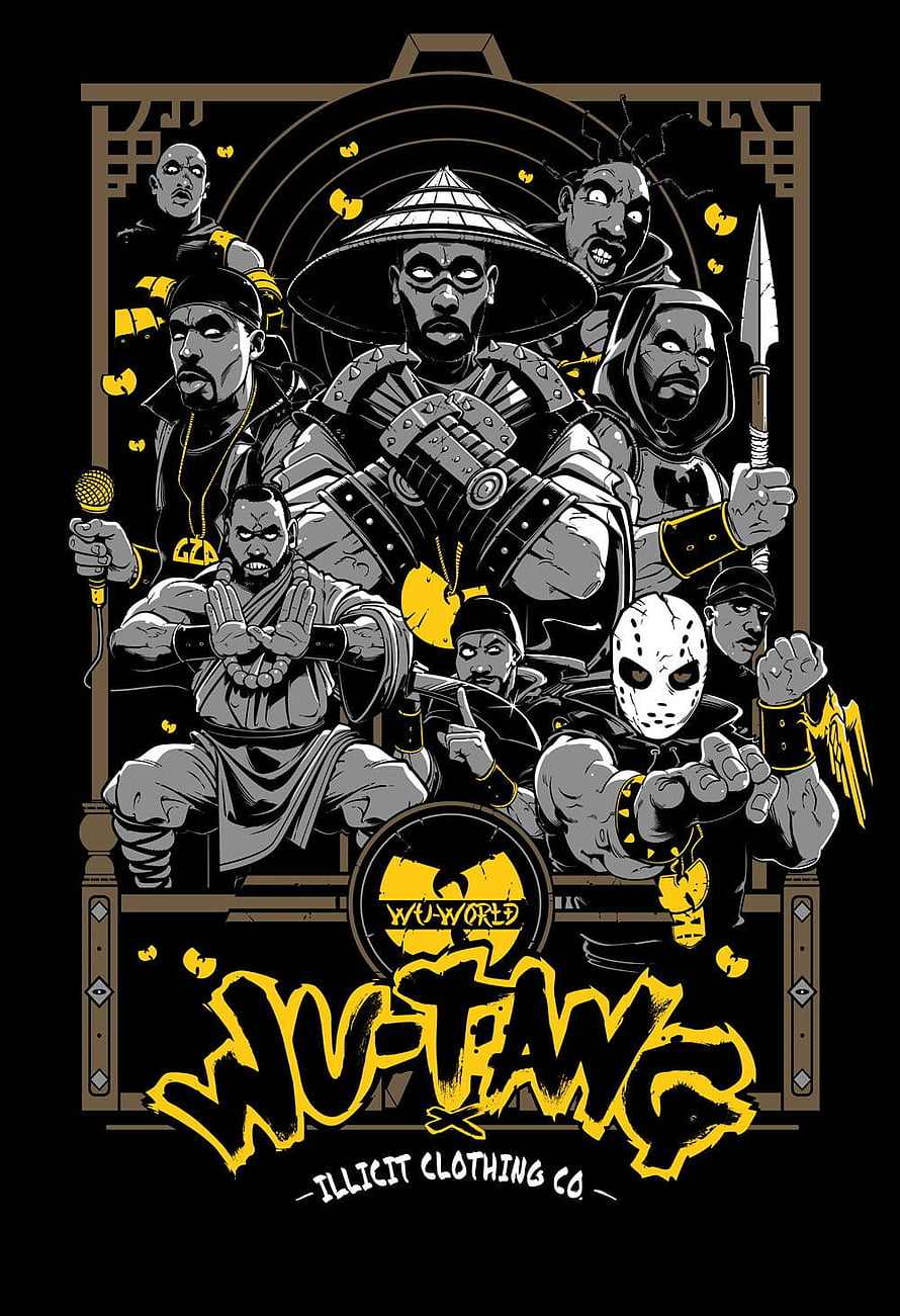 Wu-Tang Clan Wu-Taws Illustration by Wu-World Illicit Clothing Co HD phone wallpaper