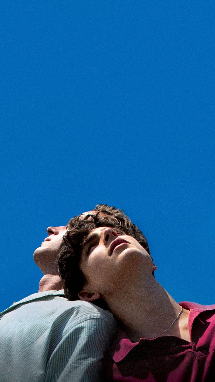 Call Me by Your Name Two Young Men Gazing Up at Clear Blue Sky HD phone wallpaper