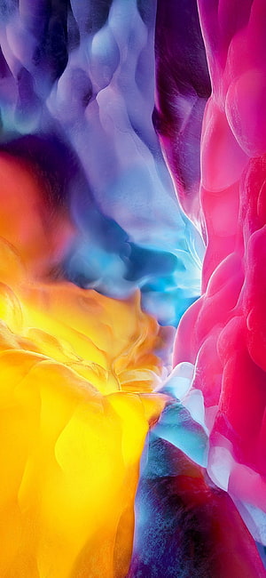 Vibrant Abstract Fluid Art with Swirling Colors and Smooth Organic Shapes HD phone wallpaper