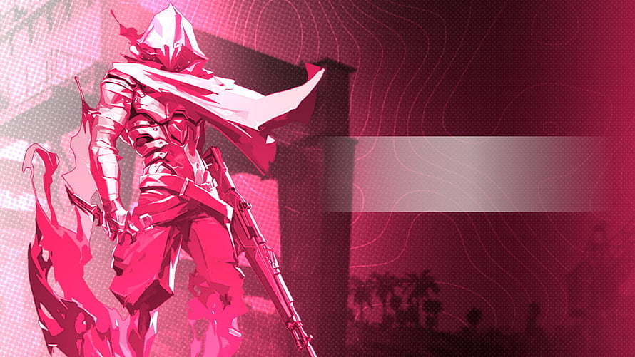 Stylized PUBG Mobile Warrior in Red Armor with Rifle and Cape HD wallpaper