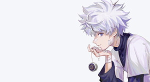 Killua Zoldyck Anime Character Profile With Silver Hair And Bandages HD wallpaper