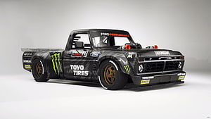 Ken Block Hoonitruck Ford F-100 Rally Raid Truck with Toyo Tires and Monster Energy Livery HD wallpaper
