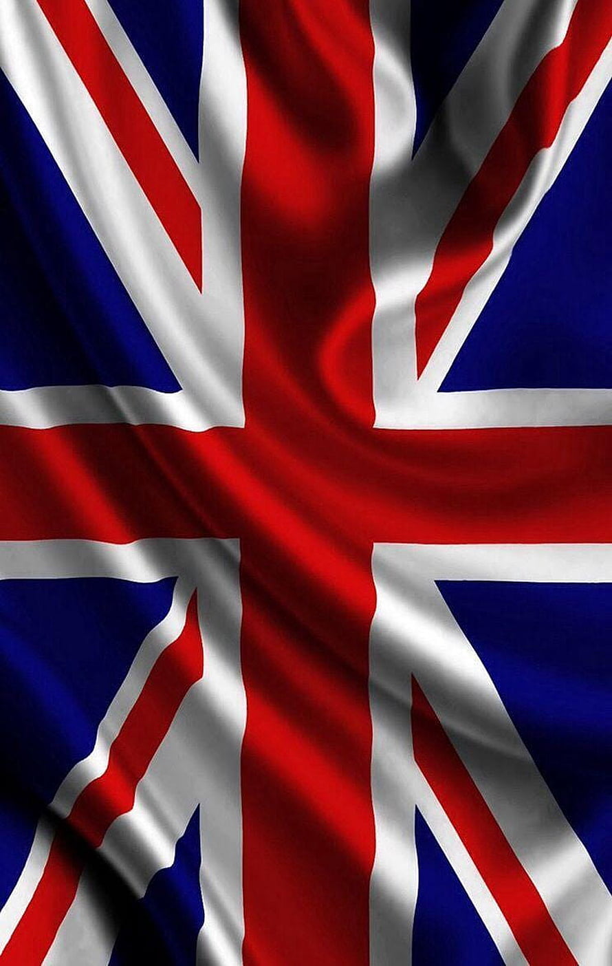 Waving British Union Jack Flag Close-Up with Rich Red White and Blue Fabric Texture HD phone wallpaper
