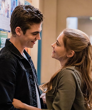 Tessa Young and Noah in a Warm School Hallway Moment from After HD phone wallpaper