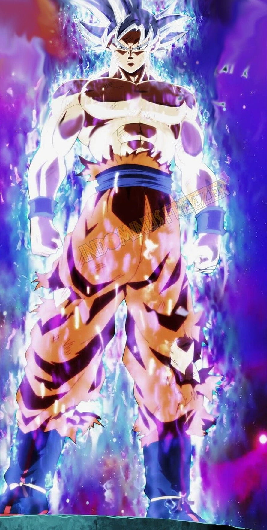 Goku Mastered Ultra Instinct Full Body Anime Character Artwork HD phone wallpaper
