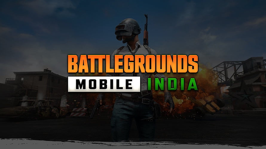 Battlegrounds Mobile India Soldier Standing in War Zone with Explosions and Ruined Buildings HD wallpaper