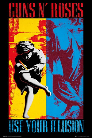 Guns N' Roses Use Your Illusion Concert Poster Artwork HD phone wallpaper