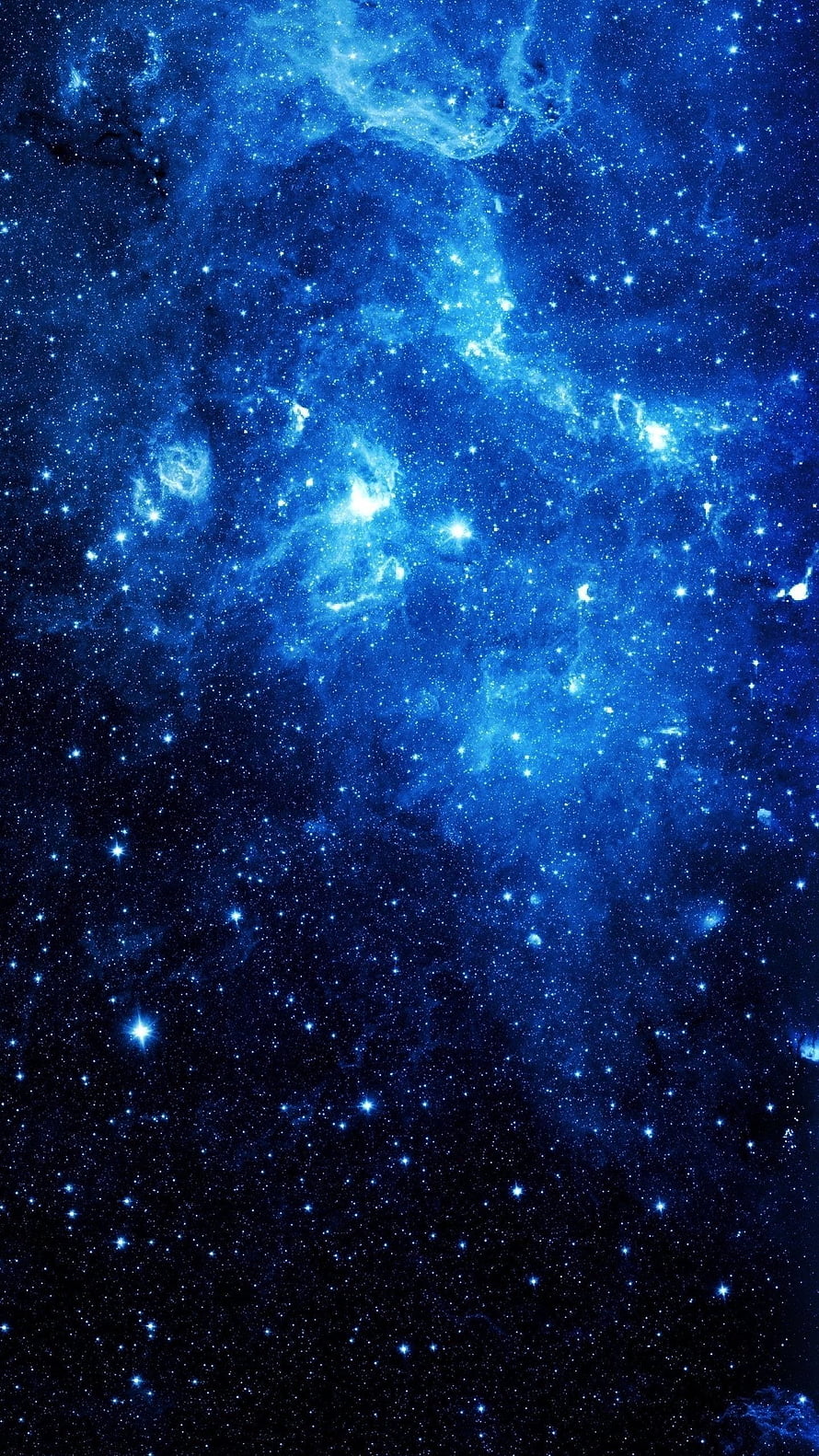 Deep Blue Cosmic Nebula and Starfield Space Photography HD phone wallpaper