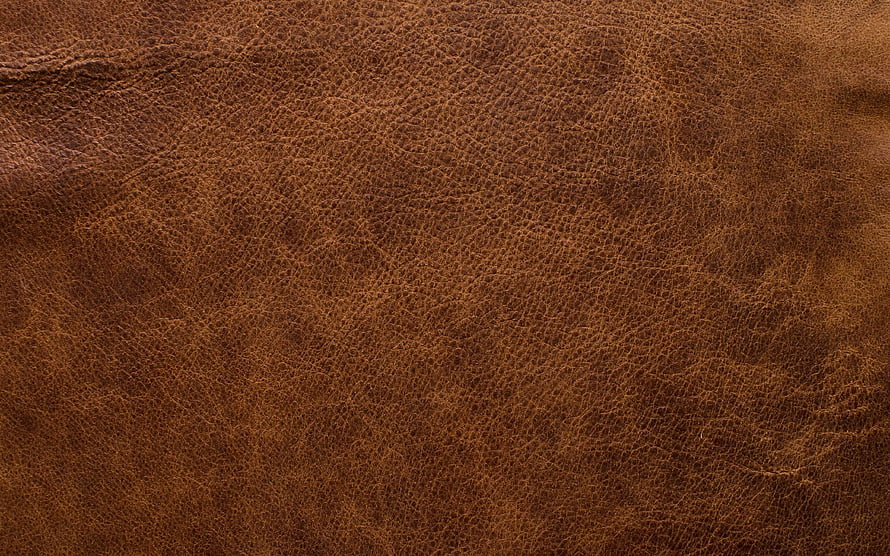 Rich Brown Leather Texture Close-Up with Natural Grain and Wrinkles HD wallpaper