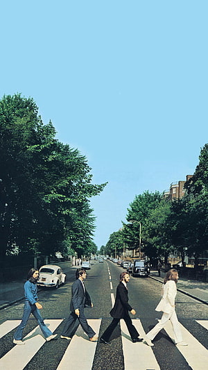 The Beatles Abbey Road Crosswalk Cover Art HD phone wallpaper