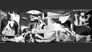 Pablo Picasso Guernica Black and White Cubist Masterpiece HD wallpaper