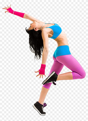Dynamic Zumba Dance Pose With Vibrant Athletic Wear And Energetic Movement HD phone wallpaper