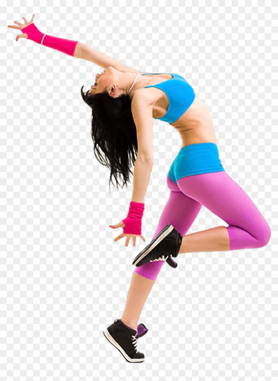 Dynamic Zumba Dance Pose With Vibrant Athletic Wear And Energetic Movement HD phone wallpaper