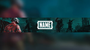 PUBG Mobile Tactical Squad Banner with Teal Cinematic Overlay and Name Placeholder HD wallpaper